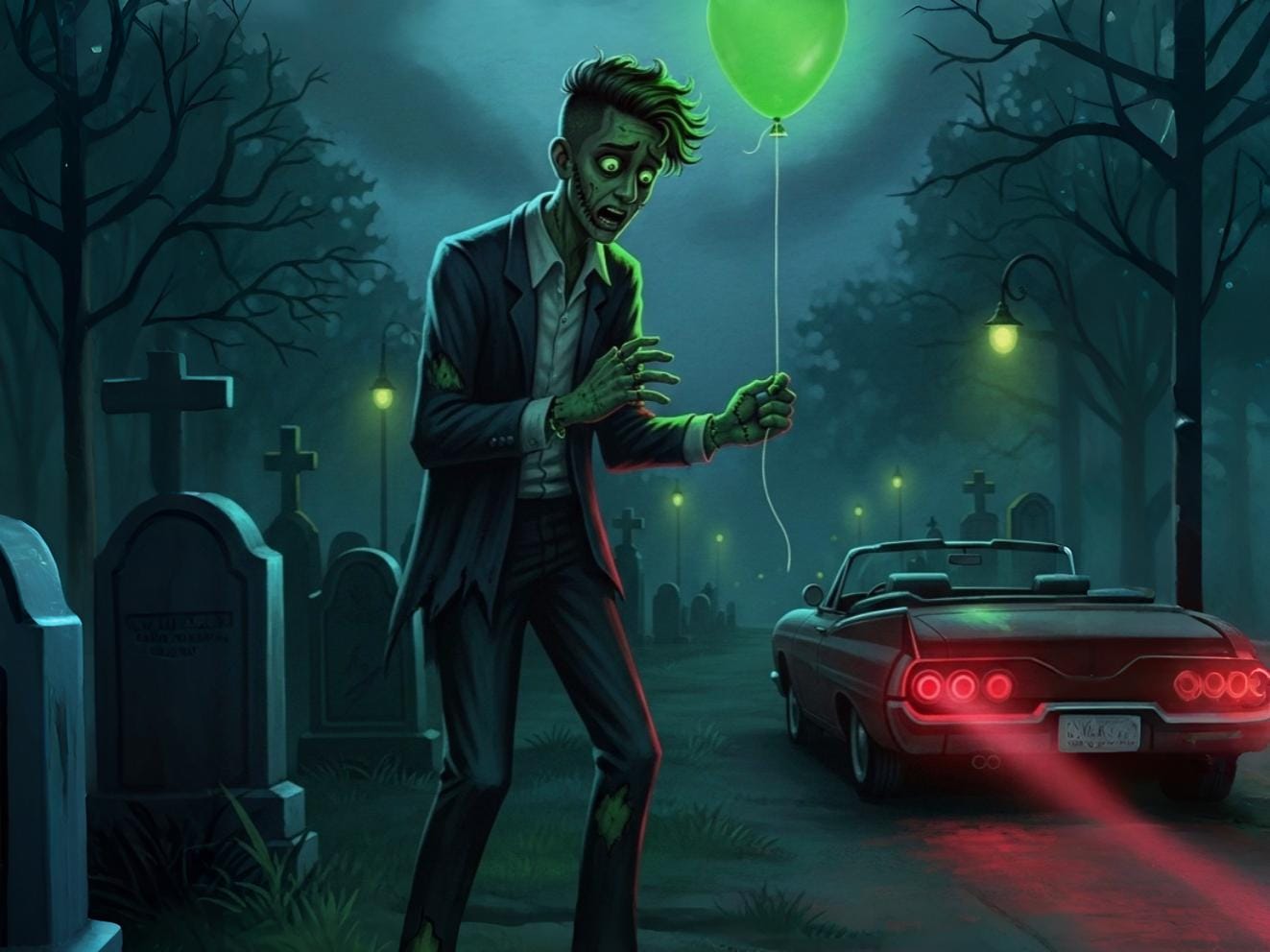 The Green Balloon Man
