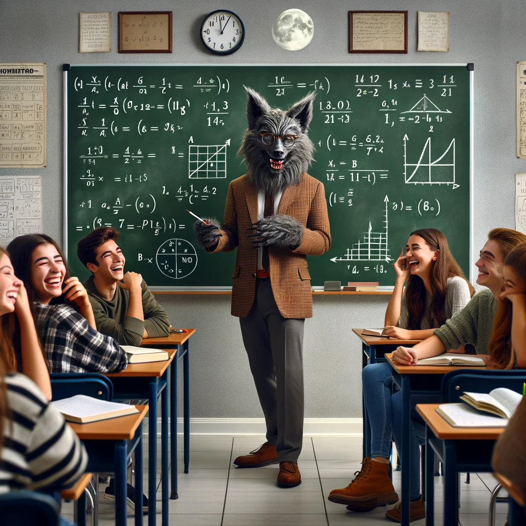 The Hairy Equation: When Your Math Teacher is a Werewolf