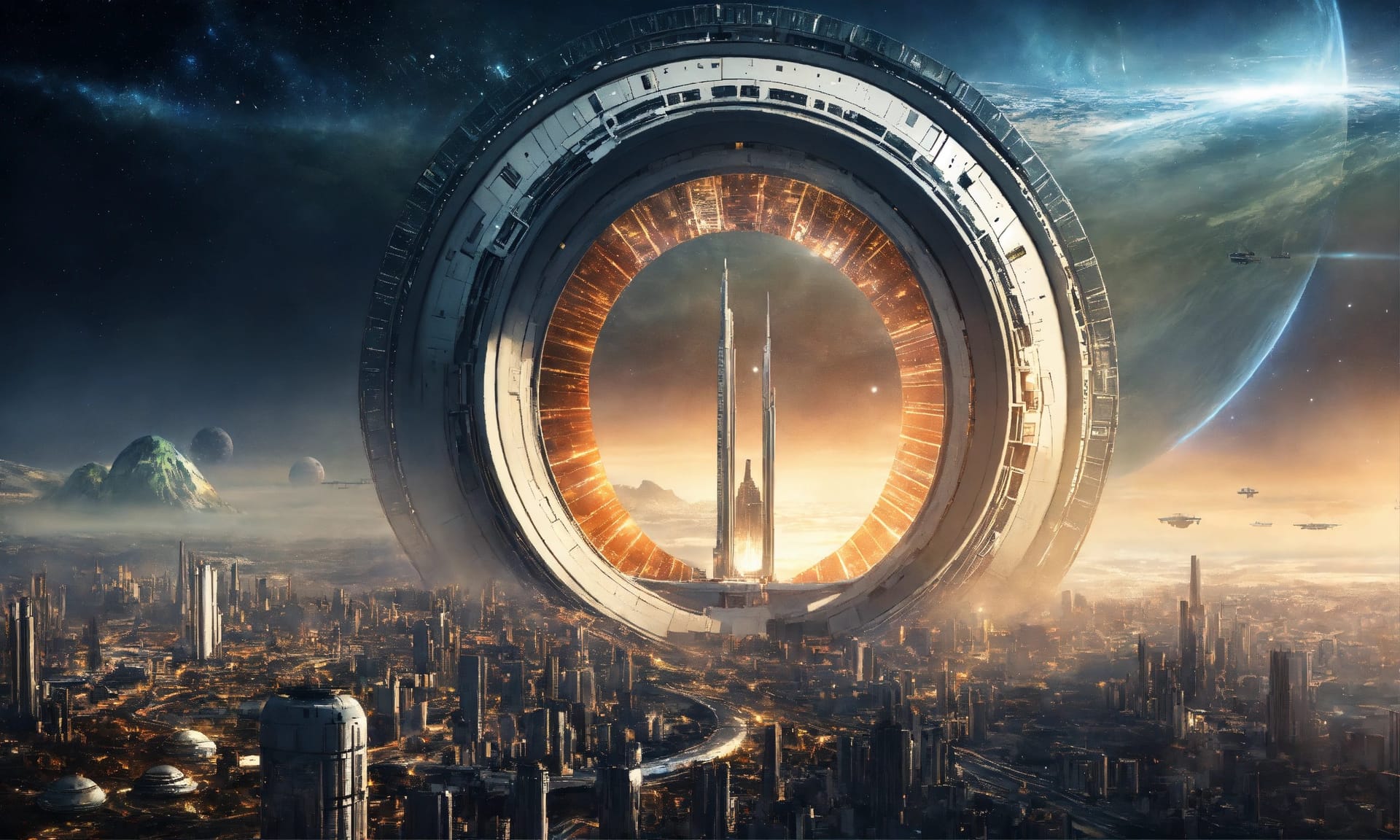 A Cosmic Celebration: Happy New Year 2024 Unites Earth with a Skyward Spectacle