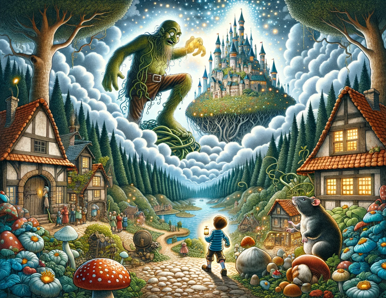 Jack, the Beanstalk, the Giant, the Rat and the Talking Mushroom