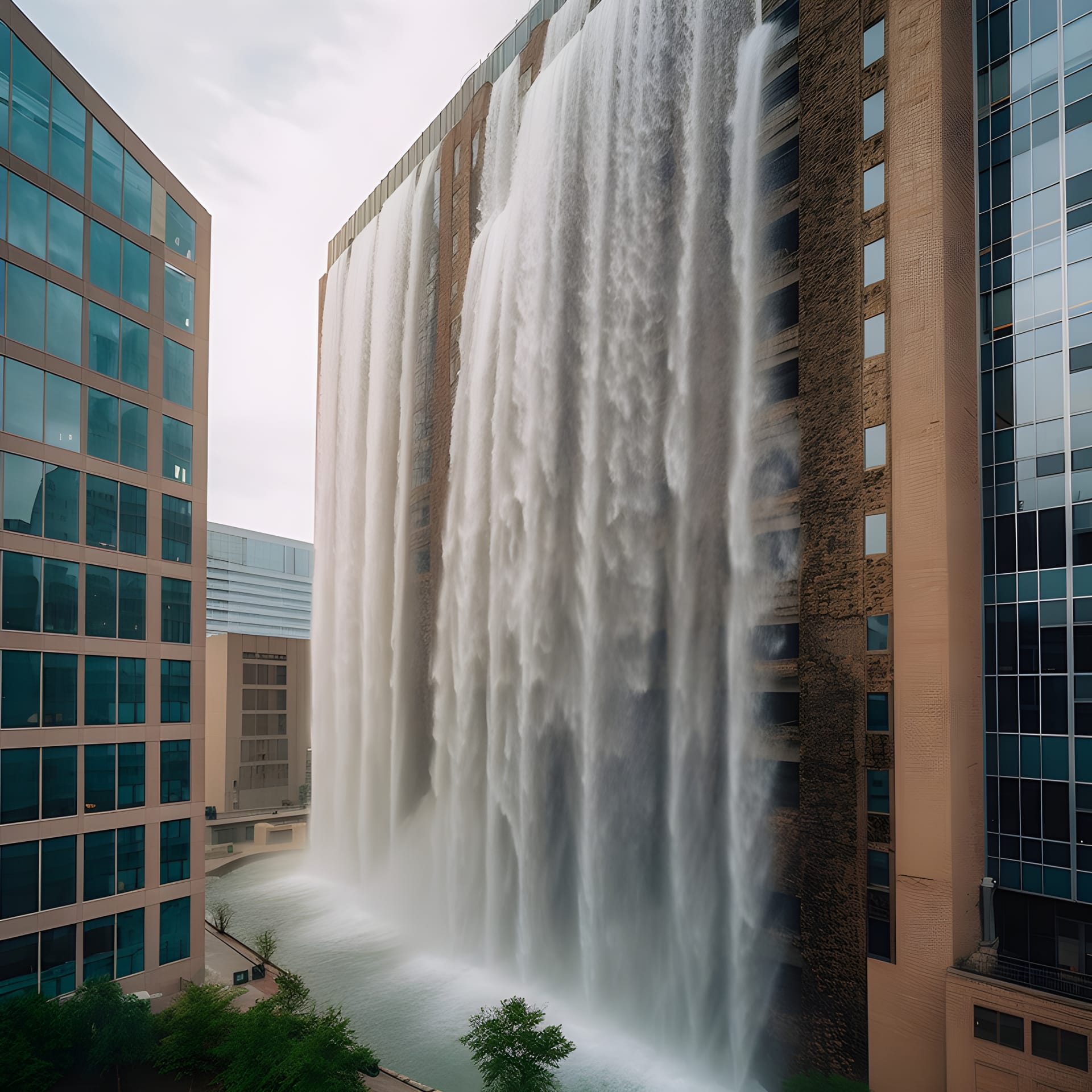An Unbelievable Office Building Waterfall: The Tallest Waterfall Ever in the World!